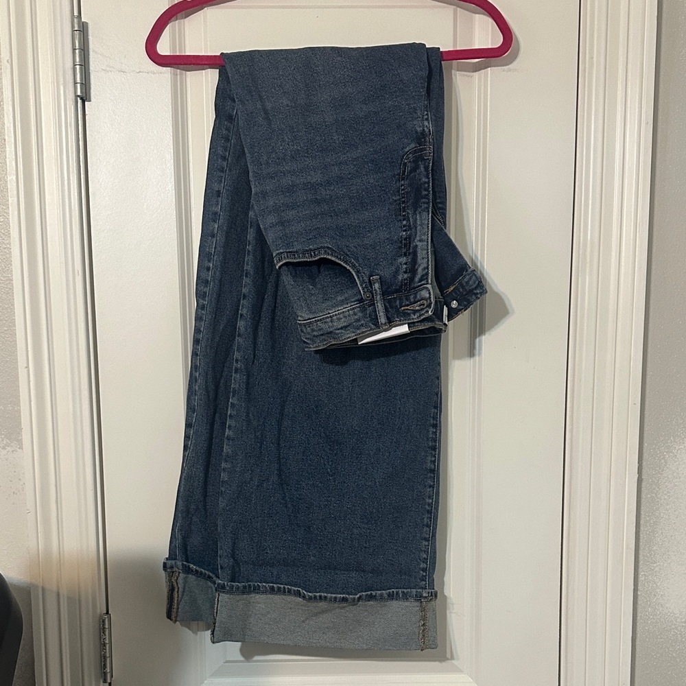 Jessica Simpson Dark Blue High Rise Wide Leg Jeans